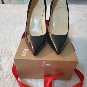 100% AUTHENTIC Christian Louboutin 3080680 Pigalle 100 Patent BK01 Blavk 39 US 9